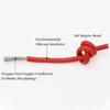 ACFFVBW Coiled Extension Cord, 1 Meter 5 Meters Ultra Soft High Temperature Silicone Copper Wire 30AWG to 10 AWG Flexible Heat-Resistant Cable Connector(Black,1 Meter 22AWG) view 3
