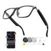 MNVOEQ AI Smart Wireless Bluetooth Translation Glasses for Men/Women with Speakers/Bluetooth&140+ Languages Translation Sports/Travel/Drive/Busniess (M1+AI+Color Change Lenses+Black) view 1