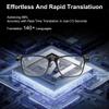 MNVOEQ AI Smart Wireless Bluetooth Translation Glasses for Men/Women with Speakers/Bluetooth&140+ Languages Translation Sports/Travel/Drive/Busniess (M1+AI+Color Change Lenses+Black) view 2