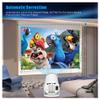 Mini Portable Projector 4K WiFi 6 BT 5.2 Upgraded Portable Projector Full HD Supported for Phone /PC /TV /HDMI /PS5 /Laptop Auto Keystone Home Theater 180 Rotation [Built-in App] White view 2