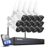 ANNKE 16CH 4K Wireless Security Camera System, Expandable 4K NVR with 14 X 8MP Outdoor Cameras, 4TB HDD, Dual-Band WiFi, Two-Way Talk, Human Detection, 24/7 Recording, IP66 Weatherproof view 1