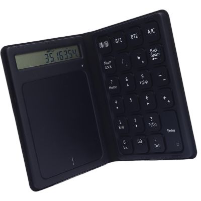 EBTOOLS 23 Keys Number Pad, Wireless Numeric Keypad with Calculator and Touchpad, 3 in 1 Foldable Portable Numpad for, OS X, Tablet, Laptop, PC