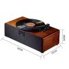 Bluetooth Turntable Vinyl Tooth Belt-Driven 3-Speed Turntable,with Headphone Jack/Aux Input/RCA Line Out/Headphone Jack, Wooden view 3