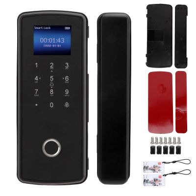 Semiconductor Biometric Fingerprint Door Lock, Smart Password Access Card for Office or Apartment - Fast Identification, Multiple Access Methods, Easy Installation