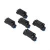Vasiumic 5 Pcs DIN Rail Mount DTF08A 8-Pin For Relay Socket Base with Screw Terminals, Compatible with LY2N-J JQX-13F HH62P General Purpose Relays, Industrial Electrical Equipment view 1