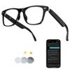 MNVOEQ AI Smart Wireless Bluetooth Translation Glasses for Men/Women with Speakers/Bluetooth&140+ Languages Translation Sports/Travel/Drive/Busniess (E13+AI+Color Change Lenses+Black) view 1