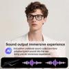 MNVOEQ AI Smart Wireless Bluetooth Translation Glasses for Men/Women with Speakers/Bluetooth&140+ Languages Translation Sports/Travel/Drive/Busniess (E13+AI+Color Change Lenses+Black) view 2