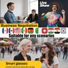 MNVOEQ AI Smart Wireless Bluetooth Translation Glasses for Men/Women with Speakers/Bluetooth&140+ Languages Translation Sports/Travel/Drive/Busniess (E13+AI+Color Change Lenses+Black) view 4