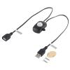 KANASI PIR Motion Sensor Swi tch 2A DC 524V PIR Infrared Motion Sensor Detector Automatic LED Strip USB Interface for DIY LED Lighting (Black) view 1