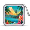 BTCOWZRV Hello Hawaii CD Case Hard Plastic 40 Capacity DVD Case Holders Wallet Portable Zipper CD Case DVD Storage Binder Disc Storage Organizer for Car Home Office Travel view 1