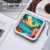 BTCOWZRV Hello Hawaii CD Case Hard Plastic 40 Capacity DVD Case Holders Wallet Portable Zipper CD Case DVD Storage Binder Disc Storage Organizer for Car Home Office Travel view 4