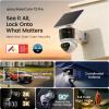 aosu T2 Pro Solar Security Cameras Wireless Outdoor, 3K Dual Cam No Blind Spot Security Camera for Home, 170 Wide + 360 PTZ, AI Human Vehicle Tracking, Solar Powered, Local Storage Supported view 2