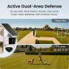 aosu T2 Pro Solar Security Cameras Wireless Outdoor, 3K Dual Cam No Blind Spot Security Camera for Home, 170 Wide + 360 PTZ, AI Human Vehicle Tracking, Solar Powered, Local Storage Supported view 4