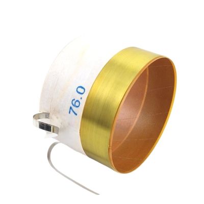 1PCS 76mm Fiberglass Pure Aluminum Flat Wire Voice Coil Bass Speaker High-Power 76 Core 8ohm
