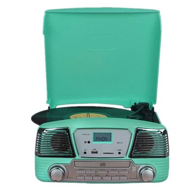 Record Players HiFi Player with Dust Cover Can Connect Bluetooth Vinyl Gramophone Retro Vinyl Record Player CD Player