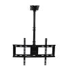 360 Swivel Tilt Ceiling TV Mount - Adjustable Bracket for 32" to 60" TVs, Black, 0.61m Height view 1