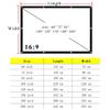GPXIYZWFF HD Projection Screen Outdoor Projector Screen 100 120 150 200 Inch Foldable ProjectorMovie Screen for Camping Party Home Theater(60inch (16:9)) view 2