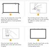 GPXIYZWFF HD Projection Screen Outdoor Projector Screen 100 120 150 200 Inch Foldable ProjectorMovie Screen for Camping Party Home Theater(60inch (16:9)) view 3