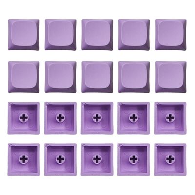 20pcs Color PBT Keycaps Set, 1U Standard Size Comfortable for Mechanical Keyboard Enthusiasts Keycap Replacement