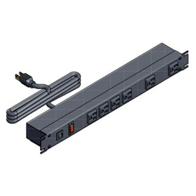 1582H6A1BKRA, Power Outlet Strips Power Outlet Strip 19" 90Deg.Receptacle