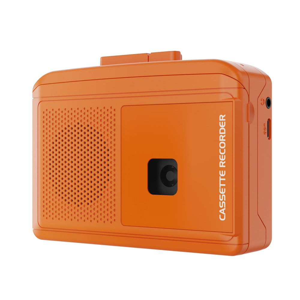 EBTOOLS Portable Cassette Player, Lightweight Compact Tape Player Recorder with Built in Microphone Speaker and 3.5mm Headphone Jack, for Music Playback Voice Recording and Analog