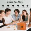 EBTOOLS Portable Cassette Player, Lightweight Compact Tape Player Recorder with Built in Microphone Speaker and 3.5mm Headphone Jack, for Music Playback Voice Recording and Analog view 2