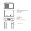 EBTOOLS Portable Cassette Player, Lightweight Compact Tape Player Recorder with Built in Microphone Speaker and 3.5mm Headphone Jack, for Music Playback Voice Recording and Analog view 3