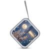 BTCOWZRV Bright Moon Hangs High CD Case Hard Plastic 40 Capacity DVD Case Holders Wallet Portable Zipper CD Case DVD Storage Binder Disc Storage Organizer for Car Home Office Travel view 3