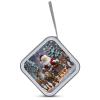 BTCOWZRV Elk Santa Claus CD Case Hard Plastic 40 Capacity DVD Case Holders Wallet Portable Zipper CD Case DVD Storage Binder Disc Storage Organizer for Car Home Office Travel view 3
