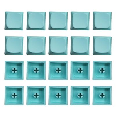 20pcs Color PBT Keycaps Set, 1U Standard Size Comfortable for Mechanical Keyboard Enthusiasts Keycap Replacement