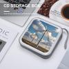 BTCOWZRV Windmills CD Case Hard Plastic 40 Capacity DVD Case Holders Wallet Portable Zipper CD Case DVD Storage Binder Disc Storage Organizer for Car Home Office Travel view 4
