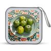 BTCOWZRV Green Oranges CD Case Hard Plastic 40 Capacity DVD Case Holders Wallet Portable Zipper CD Case DVD Storage Binder Disc Storage Organizer for Car Home Office Travel view 1