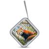 VstaDank Little Red Panda CD Case Holder 40 Capacity Hard Plastic DVD Case Portable Zipper Disc Storage Organizer Large Storage EVA Protective Blu-ray Wallet for Home Games Disc view 3