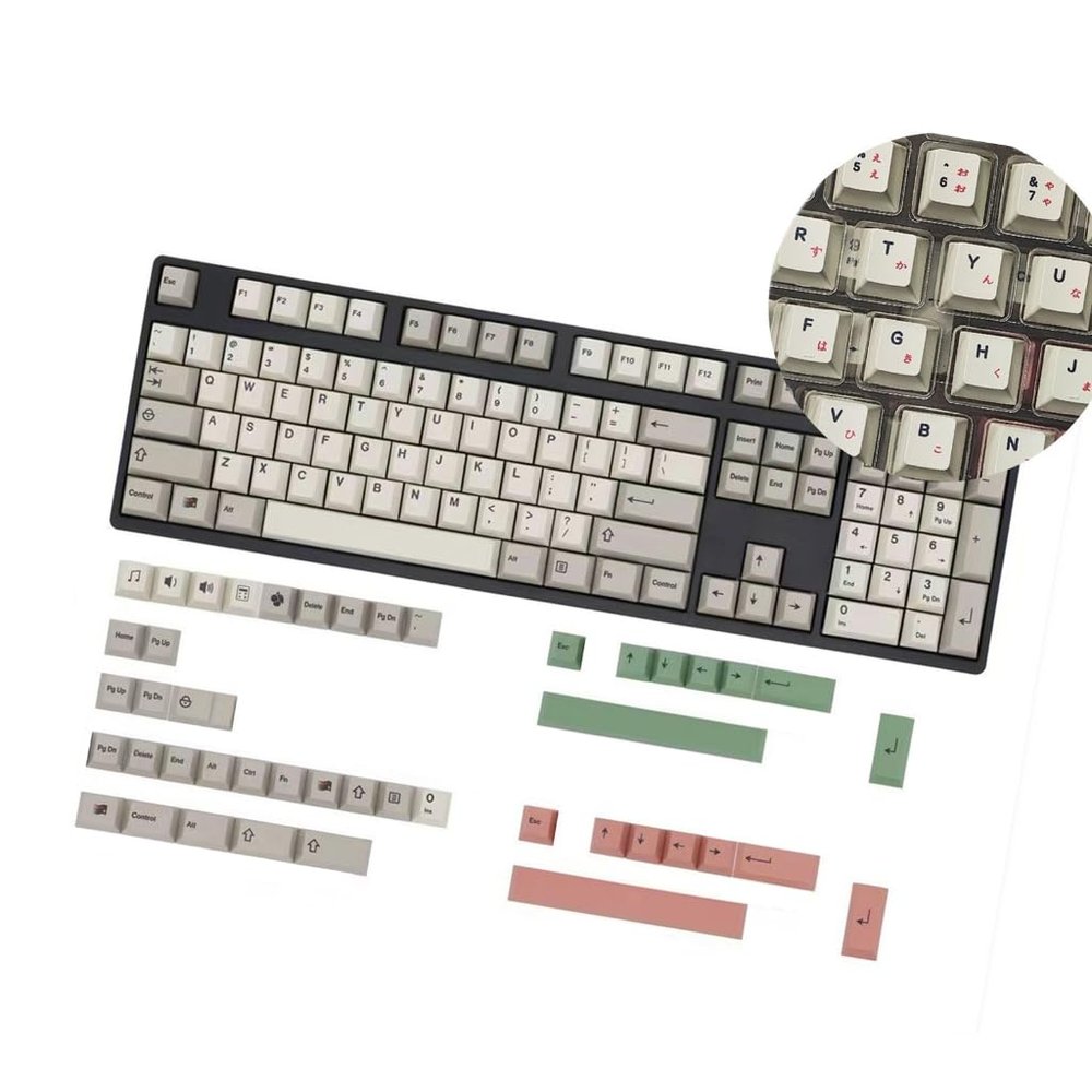 149 Key Backlight Keycaps Retro 9009 English/Korean/Japanese/Russian Keycap