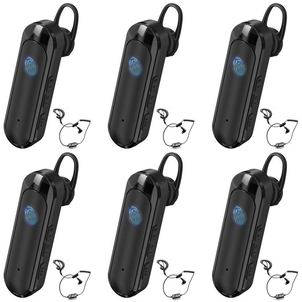 CBCBTWO N1S MAX Earhook Walkie Talkies,Two Way Radio with Earpieces(6 Pack)