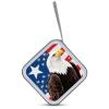 BTCOWZRV American Flag Eagle CD Case Hard Plastic 40 Capacity DVD Case Holders Wallet Portable Zipper CD Case DVD Storage Binder Disc Storage Organizer for Car Home Office Travel view 3
