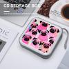 Rrtsmsgh Colorful Pugs Dogs CD Case Wallet 40 Capacity, Durable Waterproof Plastic CD/DVD Storage Case with Handle & Zip Closure, Portable DVD Disc Cases for Car, Office, Travel view 3