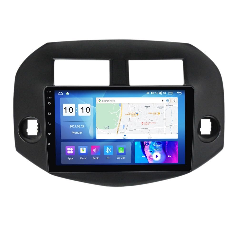 Android Car Stereo for Toyota RAV4 2005-2013,10 inch IPS Touchscreen with Upgrade Wireless CarPlay & Android Auto,WiFi/GPS,Support SWC and Subwoofer,8-Core 2+32G