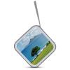 BTCOWZRV Abstract Sea View CD Case Hard Plastic 40 Capacity DVD Case Holders Wallet Portable Zipper CD Case DVD Storage Binder Disc Storage Organizer for Car Home Office Travel view 3