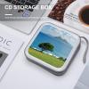 BTCOWZRV Abstract Sea View CD Case Hard Plastic 40 Capacity DVD Case Holders Wallet Portable Zipper CD Case DVD Storage Binder Disc Storage Organizer for Car Home Office Travel view 4