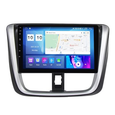 Android Car Stereo for Toyota Vios 2016-2018,10 inch IPS Touchscreen with Upgrade Wireless CarPlay & Android Auto,WiFi/GPS,Support SWC and Subwoofer,8-Core 2+32G