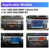 4+64G Double Din Car Stereo for 3 Series 325i 330i M3 E46 1998-2006 Radio Upgrade 4 Core 9 Inch Touch Screen Radio Android 14 Radio with Wireless Carplay Android Auto Bluetooth GPS Backup Camera WiFi view 2