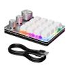 16 Key USB Mini Programmable Keypad with 3 Knobs Hotswap Mechanical Keyboard view 1