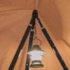 Camping Tripod Tent Support, Aluminum Alloy A Shaped Tent Pole, Stable Triangular Support Structure with Adjustable Nuts, Smooth Rounded Top Design for Pyramid Tents and Camping Li view 4