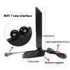 HSSDTECH New Interface 2.4/5/6GHz Tri Band Antenna WiFi 7 Gaming Motherboard Replacement for Asus Prime B840M-A WiFi for Asus WiFi 7 Antenna Bluetooth 5.4,Magnetic Base view 2
