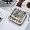 BTCOWZRV Halloween Spider Web CD Case Hard Plastic 40 Capacity DVD Case Holders Wallet Portable Zipper CD Case DVD Storage Binder Disc Storage Organizer for Car Home Office Travel view 4