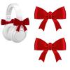 2 Pack Pink Bow Decor Headphone Accessories - Exquisite Gaming Headphone Accessories Suitable for Various Headphones - A Fun Gift for Gamers (red) view 1