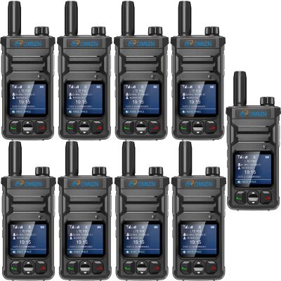OMIZN T6 Ultra-Slim Walkie Talkie with Unlimited Range Over 4G LTE, AES-256 Encrypted Two Way Radio, Noise Reduction, IP65, Type-C Charging, Lifetime Free Use