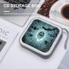 BTCOWZRV Cute Bat Spider Webs CD Case Hard Plastic 40 Capacity DVD Case Holders Wallet Portable Zipper CD Case DVD Storage Binder Disc Storage Organizer for Car Home Office Travel view 4