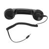 Badafaci Retro Phone Handset with 35mm Jack Classic Telephone Receiver for Smartphones Reduce Radiation Clear Sound for Elderly Parents ABS Material Universal Compatibility Comfortable (Black) view 3